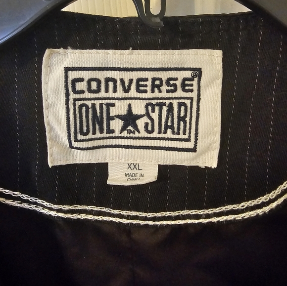VTG CONVERSE ONE STAR PIN STRIPED VEST - MEN'S SIZE XXL - Picture 2 of 5